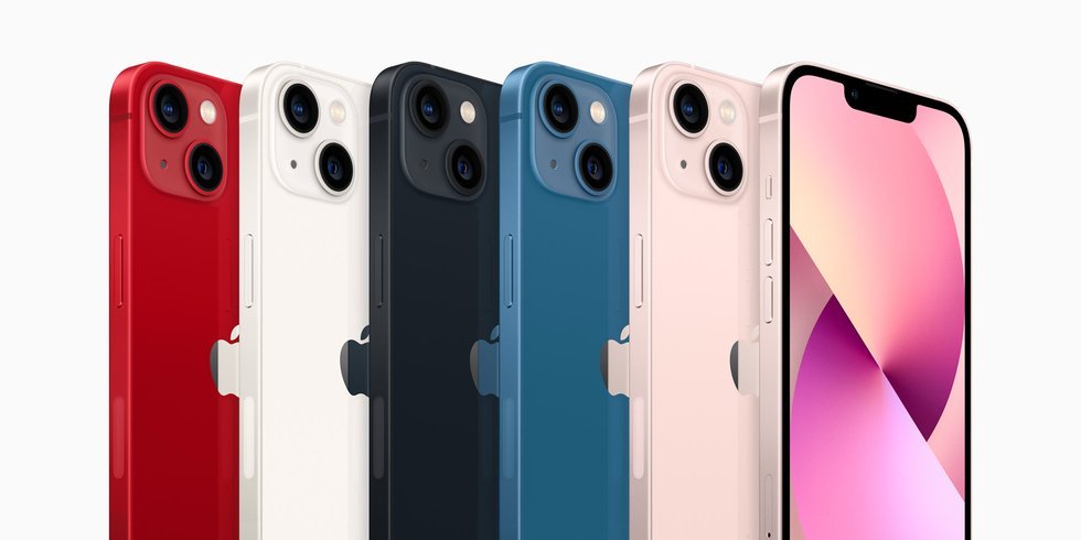 Colores del iPhone 13 mini y iPhone 13